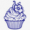 Stunning Cupcake In SVG Format - Free Download