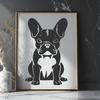 Creative French Bulldog - PNG Format