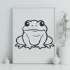 Artistic Frog In PDF And PNG