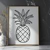 Artistic Pineapple DXF