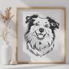 Creative Australian Shepherd In DXF Format - Free Download