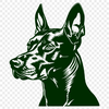 Artistic Doberman Pinscher In SVG For Free Download