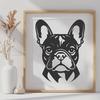 Creative French Bulldog Digital Drawing