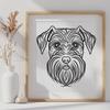 Free Miniature Schnauzer - Sublimation DXF