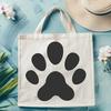 Animal Paw Stencil In SVG, PNG, PDF And DXF File Formats