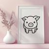 Cute Pig - For Cricut Project