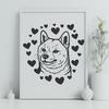 Beautiful Shiba Inu Clip Art