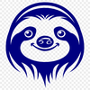 Unique Sloth In SVG, PNG, PDF And DXF File Formats - Free