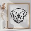 Beautiful Golden Retriever - Sublimation DXF