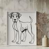 Creative Great Dane Stencil