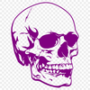 Skull Vector Illustration In SVG, PNG, PDF And DXF File Formats