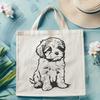 Cute Havanese In PDF & PNG