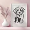 Beautiful Sitting Havanese Printable Image