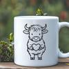 Stunning Standing Cow Design - SVG