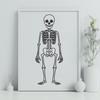 Artistic Standing Skeleton - SVG Digital File