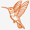 Free Flying Hummingbird Clip Art