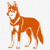 Artistic Husky In SVG - For Free Download, Commercial Use