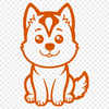 Husky In SVGs - Free Commercial Use License