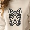 Beautiful Husky In SVG, PNG, PDF And DXF File Formats - Free