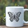 Butterfly In DXF Format - Free Commercial Use License