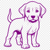 Labrador Retriever SVG, PNG, PDF And DXF Files