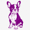 Unique Sitting Dog DXF