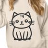 Cute Cat Vector Drawing