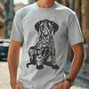 Ornate Great Dane In SVG