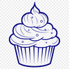 Cupcake Illustration In PNG & SVG - Free Digital Download