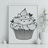 Creative Cupcake Digital Drawing