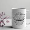 Free Cupcake In SVG, PNG, PDF And DXF File Formats - Free