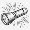 Flashlight Digital Artwork In PNG & SVG - Free Digital Download