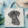 Stunning Great Dane Decal - Free SVG