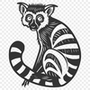 Beautiful Lemur - Cricut SVG