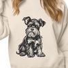 Creative Sitting Miniature Schnauzer Printable Image