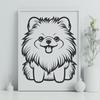 Stunning Pomeranian - DXF Format