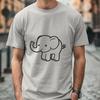 Beautiful Standing Elephant Printable Image