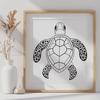 Artistic Sea Turtle - Vinyl SVG