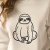 Free Unique Sloth Stencil