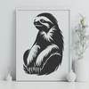 Creative Sloth In SVG - For Free Download, Commercial Use