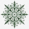 Ornate Snow Vector Art