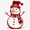 Creative Snowman - Glowforge SVG