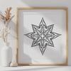 Beautiful Star Stencil - Free PDF