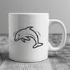 Cute Dolphin In DXF Format