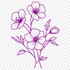 Wild Flower DXF For Download - Free Commercial Use License