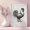 Free Cockerel Template In PDF For Free Download