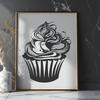 Cupcake Artwork In SVG, PNG, PDF And DXF File Formats