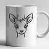 Cute Deer In SVG, PNG, PDF And DXF File Formats - Free