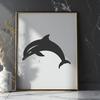 Stunning Dolphin Vector Drawing - Free PDF