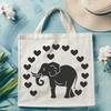 Beautiful Elephant Printable Image